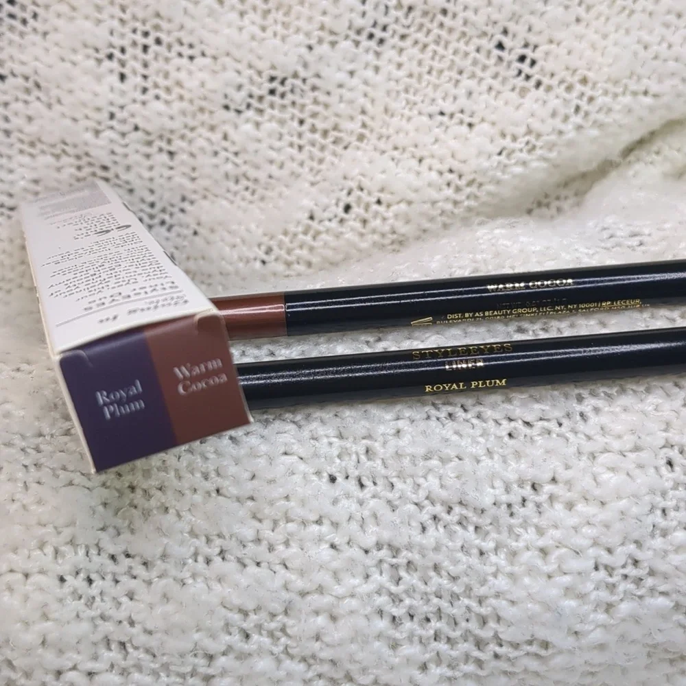 Laura Geller StyleEYES Liner Duo in Royal Plum/Warm Cocoa, 2g/0.06oz